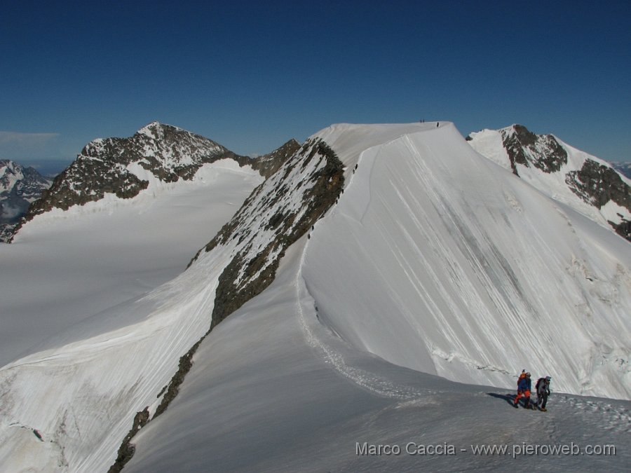 17_L'affilatissima cresta.JPG - 17 L'affilatissima cresta verso la punta più alta del Palù